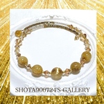 ［再販7］タイチンルチルを花束にして💐　vol2 シングル　ワイヤーブレスレット　#minne_new  #タイチンルチル　#ルチルクォーツ