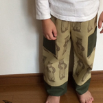 北欧クマさんの切り替えオシャレパンツ♬　１００センチ