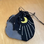 Night sky パッチワーク巾着　midnight 5126