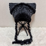 ハンドメイド 猫耳ニット帽　Y2K