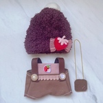 いちごニット帽＆サロペット＆チョコBag３点セット ちびぬいサイズ
