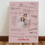 ウェルカムボード 寄せ書き用 チェキ貼り付け用 写真入り　写真 結婚式 WE-021