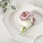 《特集掲載》メリンダローズとベリーのコサージュ　*antique　purple*  