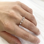 プラチナダイアモンドデザインリング　KR7164 pt900 ダイアモンド　プラチナ　プラチナリング