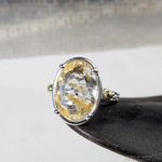 リモナイトinトパーズ リング / Limonite in Topaz Ring