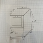 ［eleganceme様］オーダーチェスト　W350 ⚫︎ダーク