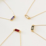 swarovski　simple　necklace