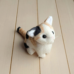猫ぬいぐるみ「ちびにゃ」三毛猫 【受注製作】