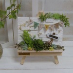 多肉植物フェイク＊キャンパスイーゼル