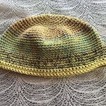 1点物１５cm《イエロー系MIX》コットン・イスラム帽子
