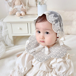 trellis daisy bib           ベビースタイ　出産祝い　ビブ　よだれかけ　もくもくスタイ　男の子　女の子　韓国　ナチュラル　ニット　ジャガード　花柄
