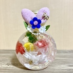 ＊春色ハーバリウム　ミニバラ