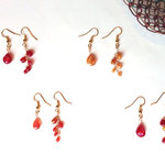 秋色ぷっくりしずく アシンメトリーピアス(イヤリング)