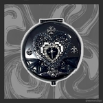 悪魔のコンパクトミラー black×silver