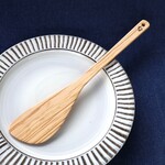 ★再販-オリーブウッドの料理人仕様の木ベラ01 長さ33.5cm