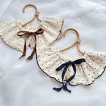 【再販】''heart dot frill bib'' 3way つけ襟風スタイ