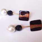 square[Multicolor♡stripe]×pearl