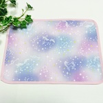 園児用 25×35 夢カワ ペガサスと星座 パステルカラー ランチョンマット ピンク 縁どり