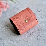 3/1０に間に合う！　お札が折れない　北欧柄のちいさなお財布　minimum wallet 　三つ折り　ミモザ　桜　納期1週間