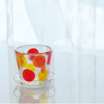 【名前入れ無料】箱入り♡秋色の水玉グラスのC&S♡