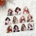 【B品】ウィンターガールPETテープ　Sサイズ　ハル×文具女子オリジナル　フィルムテープ