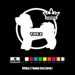 全10色  名前入り マルチーズ DOG ON BOARD ステッカー 