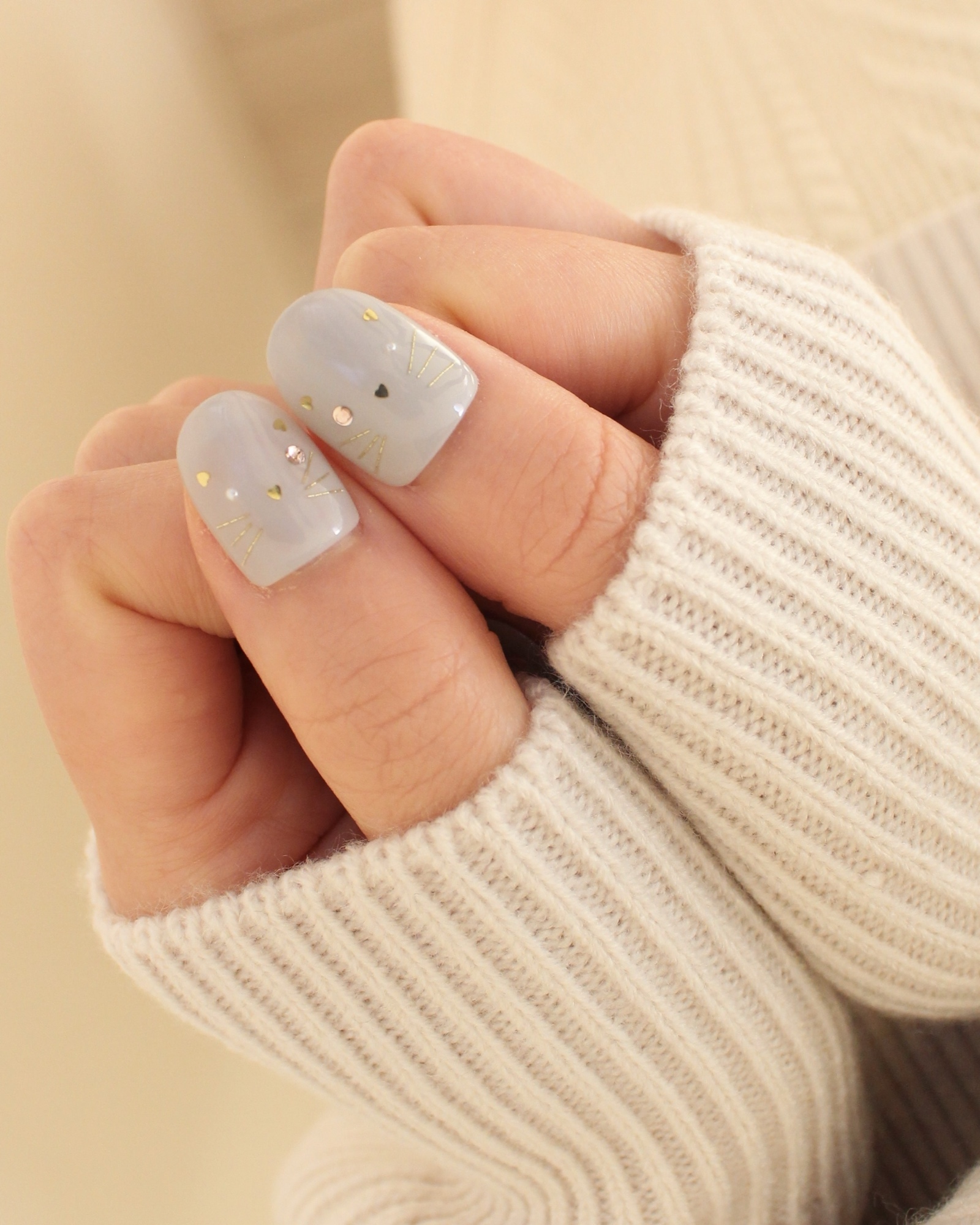 ねこ耳＆肉球ネイルDN158 - Dolly nail | minne byGMOペパボ 国内最大 