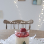 バレンタイン 飾り Happy Valentine .:* ケーキトッパー ピック シンプル ハート お菓子作り【Mサイズ】