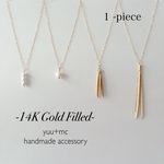 【14kgf】1piece選べる*ロングネックレス