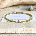 14kgf＊オリーブオパールと天然石mixのモロッカンブレスレット《マグネット留め具でストレスフリー》