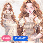 EUNDI エンディさん 人物ステッカー