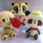 【Ｋ様オーダー品】羊毛フェルトの動物たち