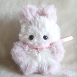 白ピンクの立ち耳もふうさちゃん