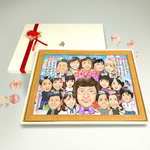 似顔絵結婚式★ウェルカムボード似顔絵オーダー