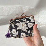 インド刺繍コンパクト親子がま口財布