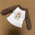ラグランTシャツ(茶×白)