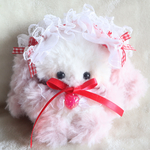 ヘドレ付き＊白ピンクのたれ耳もふうさちゃん