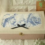 送料無料実施中♡ 裁縫箱　Lサイズ　トワルドジュイ　生地使用　　ソーイングボックス　アクセサリーボックス　　