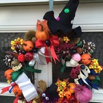花屋さんが作った大っきなハロウィンリース Ｎo.りんご