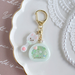 ロールケーキのシャカシャカキーホルダー✨