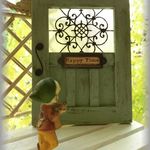 ★*小人のドア アイアン風 sweet インテリア雑貨 bg★:*・