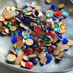 deadstock【cabochon50コセット】#czech beads#チェコビーズ　cabochon6〜8㍉　random mixassort
