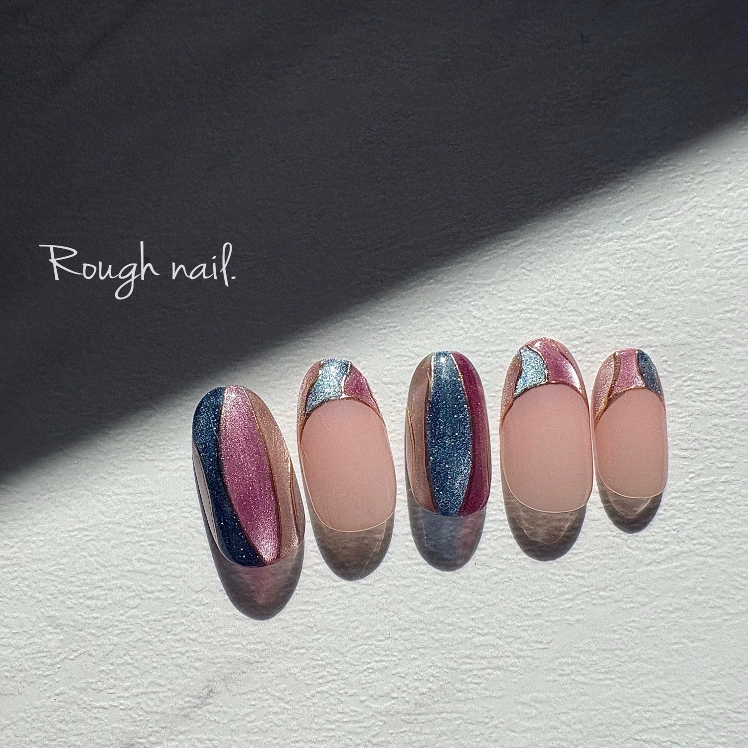 サイズオーダー⧉ブラックブラウンのニュアンスネイル ネイル