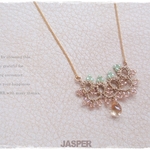 うやむや/Tatting lace necklace