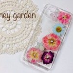 iphone5 iphone5s 押し花 スマホケース パステル♡（クリア