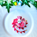 つまみ細工 髪飾り うさぎ 七五三 ひな祭り ピンク 桃色 クリップ