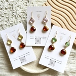 【🏝️SALE】 💛🤎🍬ペアカラーキャンディビジューピアス