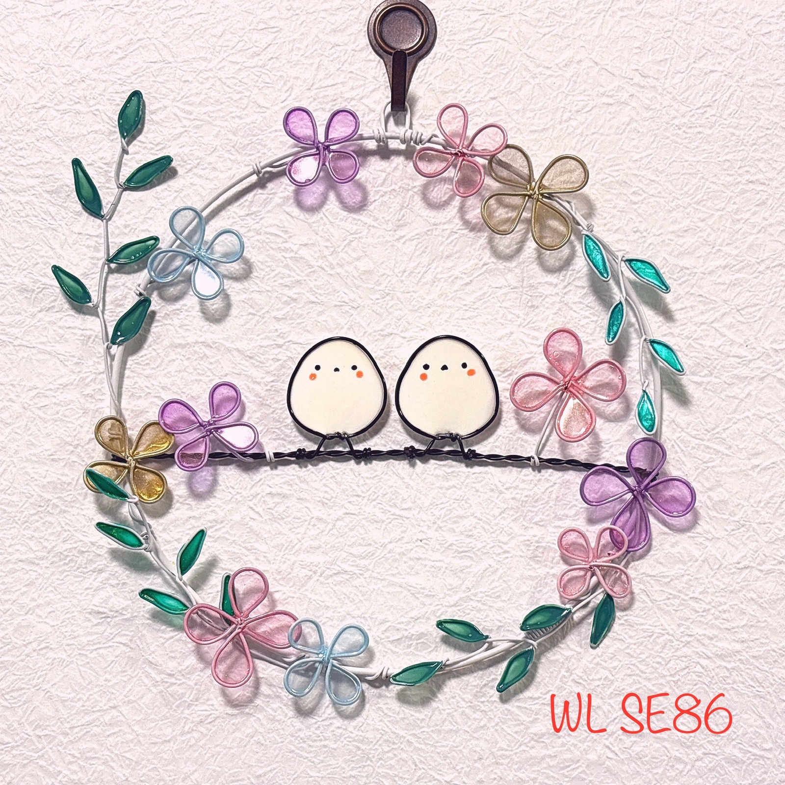 WL SE70】シマエナガ】ディップアート ワイヤーアート ワイヤー