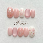 さくらネイル𓍯　ネイルチップ　春ネイル　桜ホロネイル　ピンクネイル　入学式　卒業式　結婚式　前撮り　推し活　花嫁　ブライダル　ウェディング　お呼ばれ