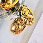 ☆再入荷【2pcs】ステンレスホースチャーム　ゴールド